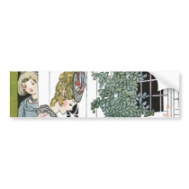 Good and bad visitors bumper sticker