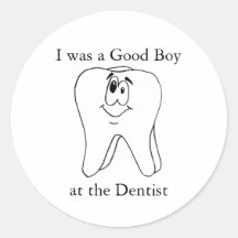 Good Boy at the Dentist Stickers