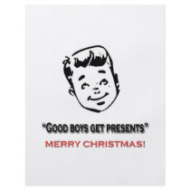 Good boys get presents flyers