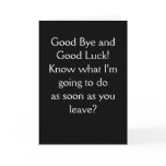 Good Bye Card