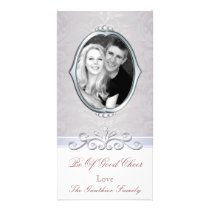 Good Cheer Nostalgia Rose Damask Photo Card