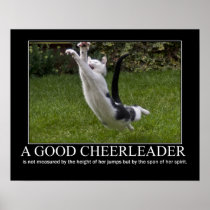 Good Cheerleader Cat Artwork posters