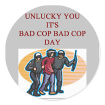 good cop bad cop police joke stickers