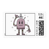 Good Day Robot - Postage Stamp by andymcnally Good Day Robot - Postage Stamp