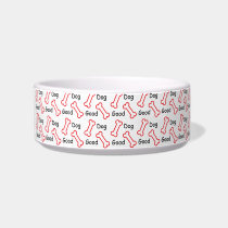 Good Dog Bone Pattern Pet Food Bowl pet bowls