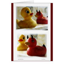 Good Duck Bad Duck Card cards