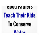 Good Fathers Teach Their Kids To Conserve Water Invitations