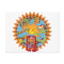 Good Fortune Dragons postcards