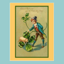Good Fortune on St. Patrick's Day postcards