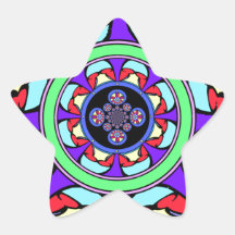 Good Fortune Wheel Star Stickers