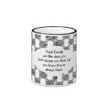 Good friends  are like stars Custom Quote mugs