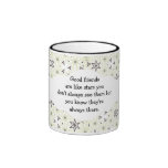 Good friends  are like stars Custom Quote Coffee Mugs