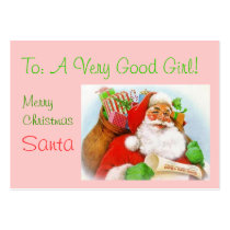 GOOD GIRL GIFT TAG business cards by PerGis_NOSaints GOOD GIRL GIFT TAG business cards