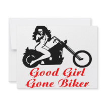 Good Girl Gone Biker  #007 invitations