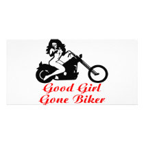 Good Girl Gone Biker  #007 photo cards