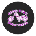 Good Girl Gone Biker 3 Black stickers