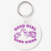Good Girl Gone Biker 3 keychains by WhiteTiger_LLC Good Girl Gone Biker 3 keychains