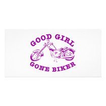 Good Girl Gone Biker photo cards