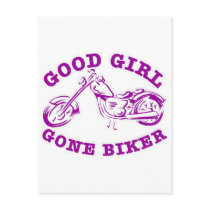 Good Girl Gone Biker Post Card