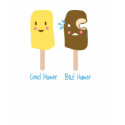 Good Humor Bad Humor t-shirts by corndogger Good Humor Bad Humor t-shirts