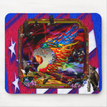 Good Hunting Abstract Background Mouse Pads