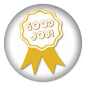 Good Job! Fade to Black Round Stickers by MzLisaMichelle Good Job! Fade to Black Round Stickers