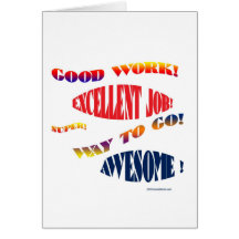 GOOD JOB NOTE CARD