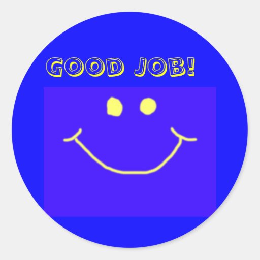 great job sticker for kids, Zazzle