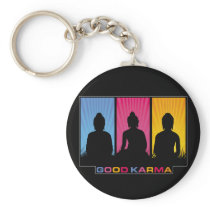 Good Karma Buddhas Keychain