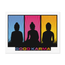 Good Karma Buddhas postcards by BuddhaGifts Good Karma Buddhas postcards