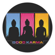 Good Karma Buddhas stickers by BuddhaGifts Good Karma Buddhas stickers
