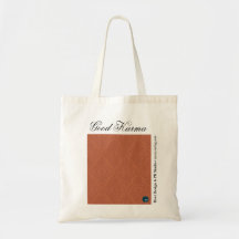 Good Karma Reusable Shopping Bag, Rust