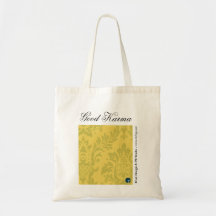 Good Karma Reusable Shopping Bag, Yellow