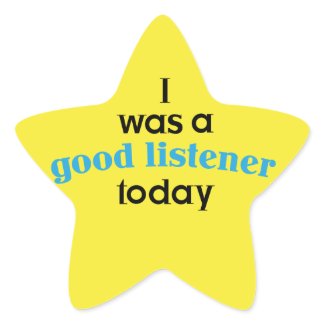 Good Listener Teacher Sticker sticker