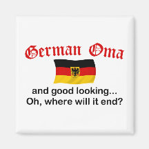 Good Looking German Oma Fridge Magnet