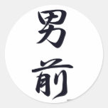 good-looking guy black sticker