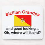 Good Looking Sicilian Grandpa Mouse Pads