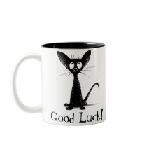 Good Luck Black Cat Mug