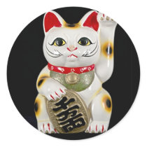 Good Luck Cat Sticker