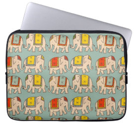 Good luck circus elephants cute elephant pattern laptop computer sleeves