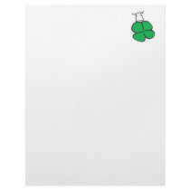 Good Luck Clover Cow Letterhead Design