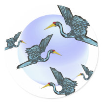 Good luck crane stickers