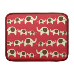 Good luck elephants cherry red cute nature pattern iPad sleeve