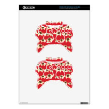 Good luck elephants cherry red cute nature pattern xbox 360 controller skin