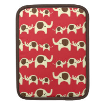 Good luck elephants cherry red iPad iPad 2 sleeve iPad Sleeve