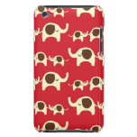 Good luck elephants cute animal nature red pattern barely there iPod covers