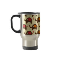 Good luck elephants kawaii cute nature pattern mugs