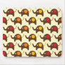 Good luck elephants pattern print mouse pads