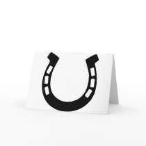good luck horseshoe card