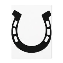 good luck horseshoe postcards